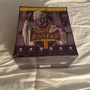 Saints & Sinners: History of the Popes 6-VHS Set (1997) New Sealed